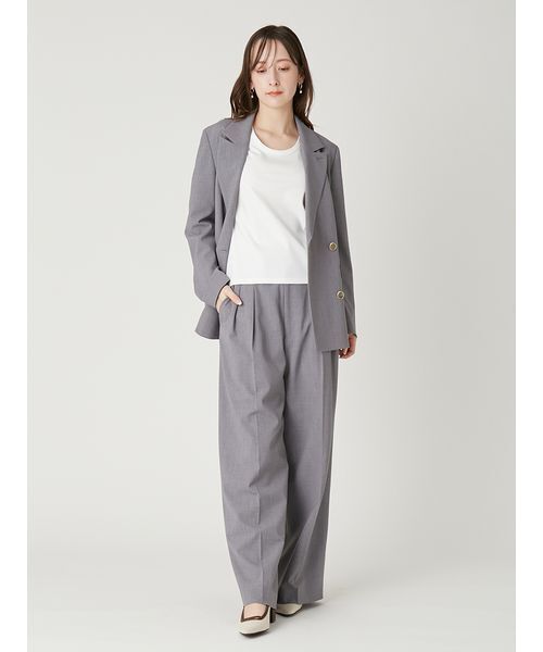 FRAY I.D（フレイアイディー）の「セミワイドストレートパンツ／ウォッシャブル（その他パンツ・レディース・グレー/ライトブルー/ベージュ/ネイビー・0/1）」の19枚目の写真