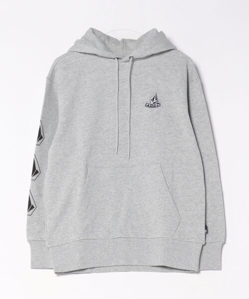 VOLCOM(ボルコム)の「VOLCOM メンズ One Point LOGO Basic パーカー 【2026年春夏モデル】(パーカー・メンズ・ブラック/グレー・SMALL/MEDIUM/X-LARGE/LARGE)」の2枚目の写真