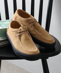 【U.S. POLO ASSN./ユーエスポロアッスン】ヴァルカナイズ製法 フェイクスエード ローカット モカシンシューズ