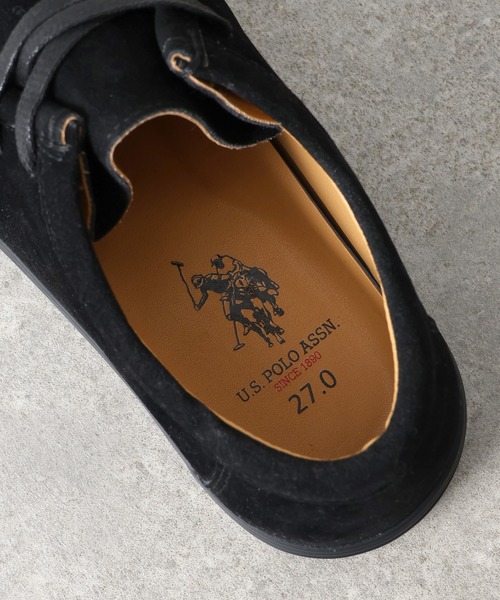 U.S. POLO ASSN.（ユーエスポロアッスン）の「【U.S. POLO ASSN./ユーエスポロアッスン】ヴァルカナイズ製法 フェイクスエード ローカット モカシンシューズ（モカシン/デッキシューズ・メンズ・キャメル/ブラック・27.0cm/26.5cm/26.0cm/25.5cm/25.0cm）」の7枚目の写真