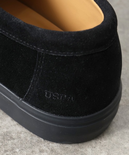 U.S. POLO ASSN.（ユーエスポロアッスン）の「【U.S. POLO ASSN./ユーエスポロアッスン】ヴァルカナイズ製法 フェイクスエード ローカット モカシンシューズ（モカシン/デッキシューズ・メンズ・キャメル/ブラック・27.0cm/26.5cm/26.0cm/25.5cm/25.0cm）」の6枚目の写真