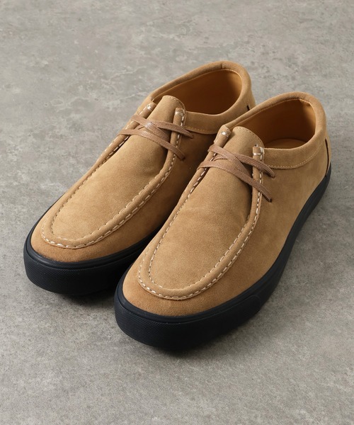U.S. POLO ASSN.（ユーエスポロアッスン）の「【U.S. POLO ASSN./ユーエスポロアッスン】ヴァルカナイズ製法 フェイクスエード ローカット モカシンシューズ（モカシン/デッキシューズ・メンズ・キャメル/ブラック・27.0cm/26.5cm/26.0cm/25.5cm/25.0cm）」の3枚目の写真