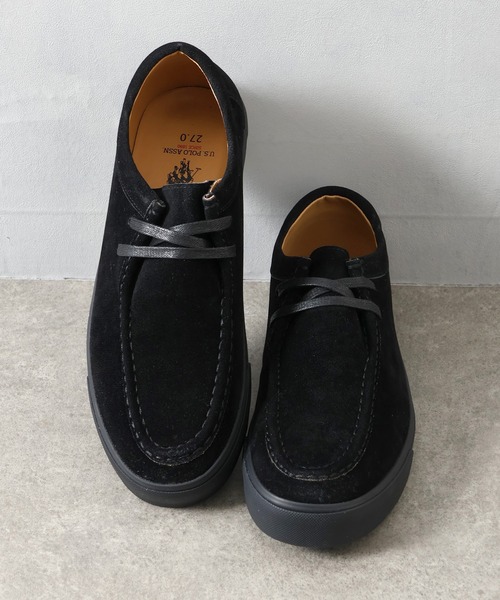 U.S. POLO ASSN.（ユーエスポロアッスン）の「【U.S. POLO ASSN./ユーエスポロアッスン】ヴァルカナイズ製法 フェイクスエード ローカット モカシンシューズ（モカシン/デッキシューズ・メンズ・キャメル/ブラック・27.0cm/26.5cm/26.0cm/25.5cm/25.0cm）」の9枚目の写真