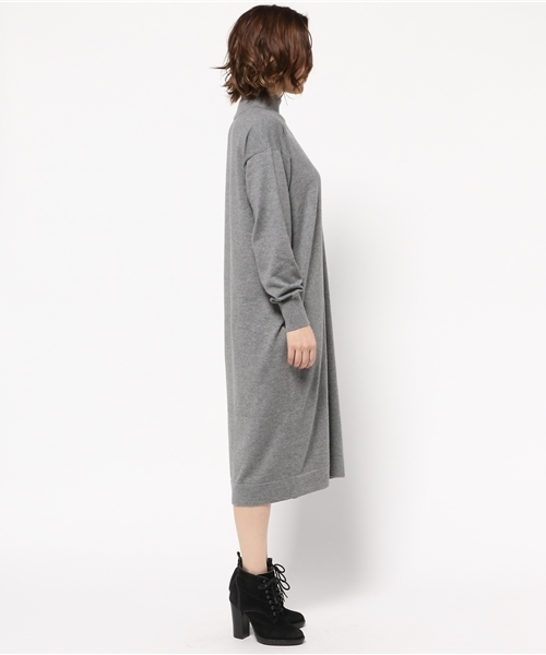 MOUSSY（マウジー）の「Hineck Loose OPK（ワンピース・レディース・ベージュ/トップグレー/ブルー・FREE）」の5枚目の写真