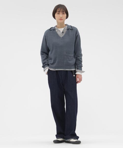 MHL.(エムエイチエル)の「TINY GINGHAM COTTON(シャツ/ブラウス・レディース・ブラック/ホワイト・3/2/1)」の10枚目の写真