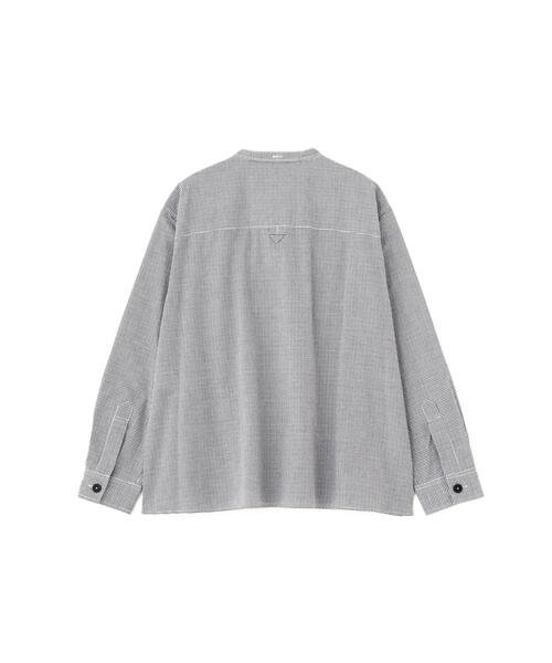 MHL.(エムエイチエル)の「TINY GINGHAM COTTON(シャツ/ブラウス・レディース・ブラック/ホワイト・3/2/1)」の5枚目の写真