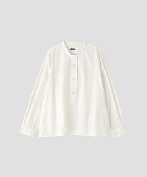 MHL.(エムエイチエル)の「TINY GINGHAM COTTON(シャツ/ブラウス・レディース・ブラック/ホワイト・3/2/1)」の8枚目の写真