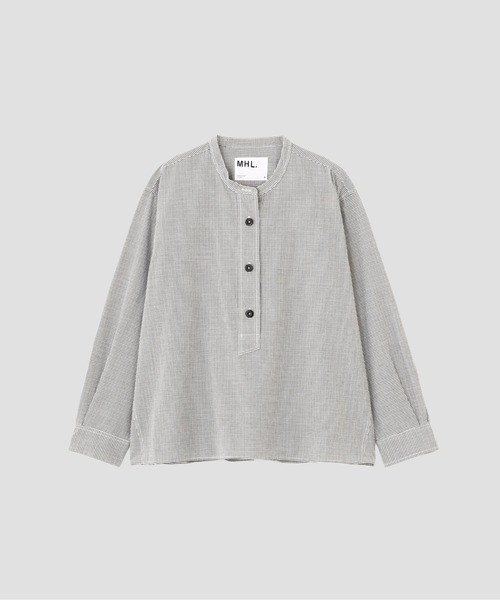 MHL.(エムエイチエル)の「TINY GINGHAM COTTON(シャツ/ブラウス・レディース・ブラック/ホワイト・3/2/1)」の9枚目の写真