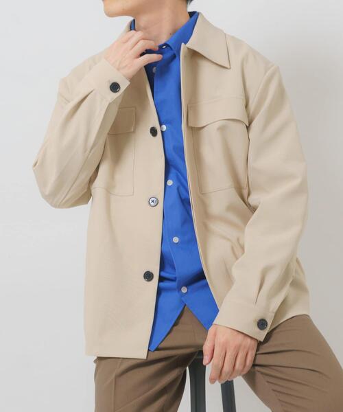 ITEMS URBANRESEARCH（アイテムズ アーバンリサーチ）の「2way ストレッチ比翼ジャケット（その他アウター・メンズ・ブラック/オリーブ/ベージュ/チャコールグレー・MEDIUM/LARGE）」の3枚目の写真