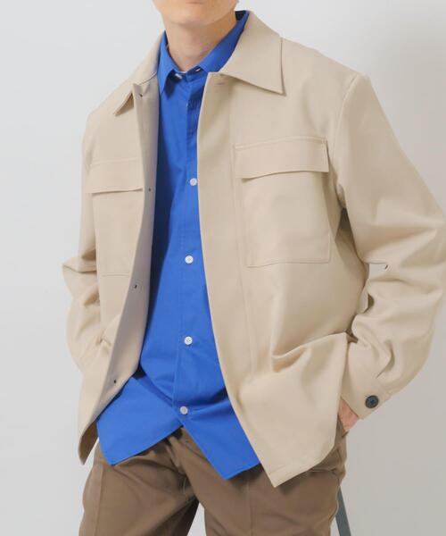 ITEMS URBANRESEARCH（アイテムズ アーバンリサーチ）の「2way ストレッチ比翼ジャケット（その他アウター・メンズ・ブラック/オリーブ/ベージュ/チャコールグレー・MEDIUM/LARGE）」の6枚目の写真