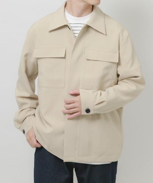 ITEMS URBANRESEARCH（アイテムズ アーバンリサーチ）の「2way ストレッチ比翼ジャケット（その他アウター・メンズ・ブラック/オリーブ/ベージュ/チャコールグレー・MEDIUM/LARGE）」の10枚目の写真