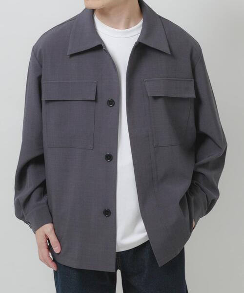 ITEMS URBANRESEARCH（アイテムズ アーバンリサーチ）の「2way ストレッチ比翼ジャケット（その他アウター・メンズ・ブラック/オリーブ/ベージュ/チャコールグレー・MEDIUM/LARGE）」の22枚目の写真