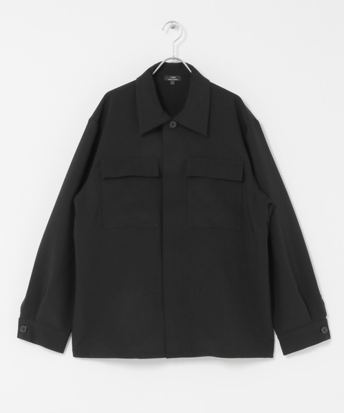 ITEMS URBANRESEARCH（アイテムズ アーバンリサーチ）の「2way ストレッチ比翼ジャケット（カバーオール・メンズ・チャコールグレー/オリーブ/ブラック/ベージュ・MEDIUM/LARGE）」の10枚目の写真