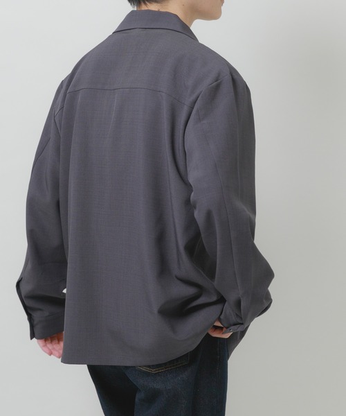 ITEMS URBANRESEARCH（アイテムズ アーバンリサーチ）の「2way ストレッチ比翼ジャケット（カバーオール・メンズ・チャコールグレー/オリーブ/ブラック/ベージュ・MEDIUM/LARGE）」の15枚目の写真