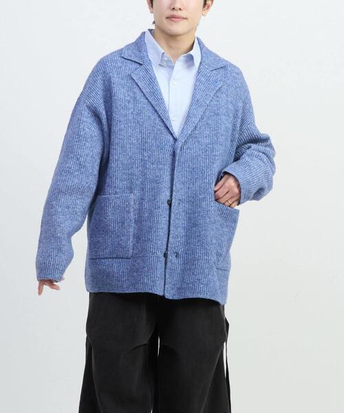 CONVERSE TOKYO（コンバーストウキョウ）の「TAILORED KNIT CARDIGAN JACKET（ニット/セーター・レディース・ブラック/グレー/サックスブルー・FREE）」の9枚目の写真