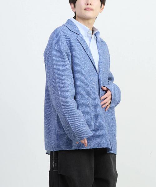 CONVERSE TOKYO（コンバーストウキョウ）の「TAILORED KNIT CARDIGAN JACKET（ニット/セーター・レディース・ブラック/グレー/サックスブルー・FREE）」の10枚目の写真