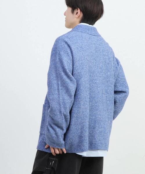 CONVERSE TOKYO（コンバーストウキョウ）の「TAILORED KNIT CARDIGAN JACKET（ニット/セーター・レディース・ブラック/グレー/サックスブルー・FREE）」の14枚目の写真