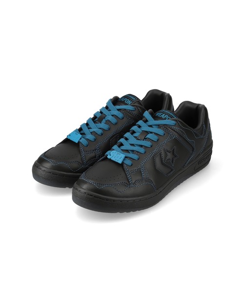 CONVERSE(コンバース)の「CONVERSE x WIND AND SEA WEAPON OX(スニーカー・レディース・ブラック×ブルー・26.5cm/28cm/25.5cm/25cm/27cm/24.5cm/23cm/27.5cm/24cm/23.5cm/29cm)」の1枚目の写真