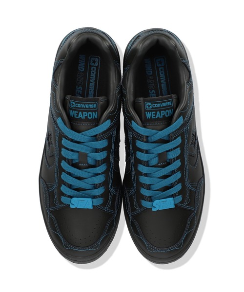CONVERSE(コンバース)の「CONVERSE x WIND AND SEA WEAPON OX(スニーカー・レディース・ブラック×ブルー・26.5cm/28cm/25.5cm/25cm/27cm/24.5cm/23cm/27.5cm/24cm/23.5cm/29cm)」の2枚目の写真
