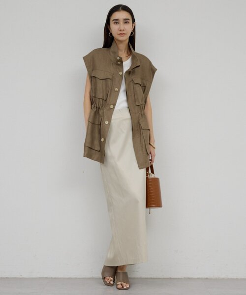 GALLARDAGALANTE（ガリャルダガランテ）の「【手洗い可】ストレッチタイトスカート（スカート・レディース・ブラック/ベージュ・0/1）」の6枚目の写真