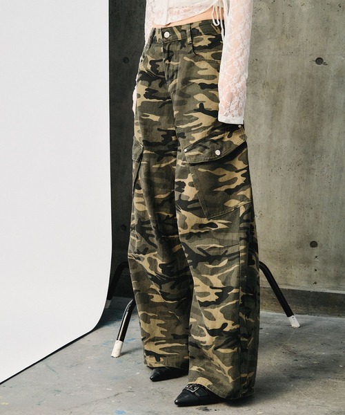 3.3 Field Trip (3.3フィールドトリップ)の「3.3 Field Trip/カモフラカーゴパンツ(カーゴパンツ・レディース・ブラウン系カモフラージュ/カモフラージュ・MEDIUM)」の9枚目の写真