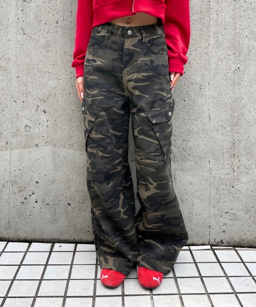 3.3 Field Trip (3.3フィールドトリップ)の「3.3 Field Trip/カモフラカーゴパンツ(カーゴパンツ・レディース・ブラウン系カモフラージュ/カモフラージュ・MEDIUM)」の11枚目の写真
