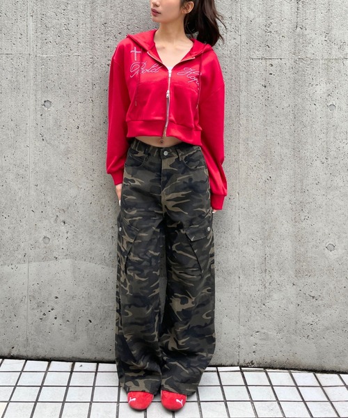 3.3 Field Trip (3.3フィールドトリップ)の「3.3 Field Trip/カモフラカーゴパンツ(カーゴパンツ・レディース・ブラウン系カモフラージュ/カモフラージュ・MEDIUM)」の10枚目の写真