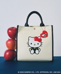 ハローキティコラボ（ハローキティコラボ）の「【ROPE' PICNIC×ハローキティ】アクリルチャーム付きトートバッグ（トートバッグ）」