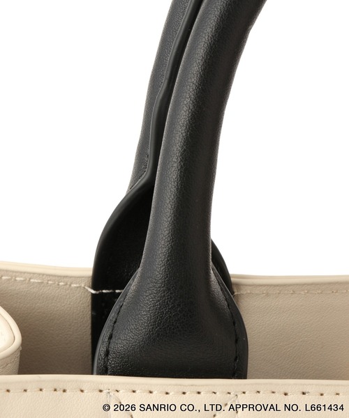 ハローキティコラボ(ハローキティコラボ)の「【ROPE' PICNIC×ハローキティ】アクリルチャーム付きトートバッグ(トートバッグ・レディース・キナリ/チャコールグレー・FREE)」の17枚目の写真