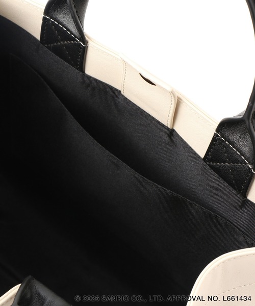 ハローキティコラボ(ハローキティコラボ)の「【ROPE' PICNIC×ハローキティ】アクリルチャーム付きトートバッグ(トートバッグ・レディース・キナリ/チャコールグレー・FREE)」の18枚目の写真