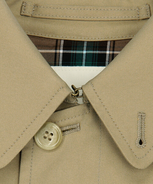 GYMPHLEX(ジムフレックス)の「Gymphlex | ベルテッドバルマカーンコート WOMEN(ステンカラーコート・レディース・ベージュ・12)」の2枚目の写真