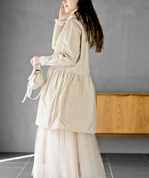 rps(アールピーエス)の「ナイロンフードワンピース(ワンピース・レディース・ベージュ/ネイビー/ライトカーキ・フリー)」の5枚目の写真