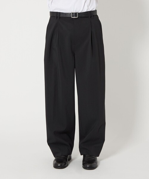 MONKEY TIME（モンキータイム）の「RENU TROシリーズ 2P ワイド パンツ -セットアップ対応-（スラックス・メンズ・ダークグレー/ブラック・S/M/L/XL）」の3枚目の写真