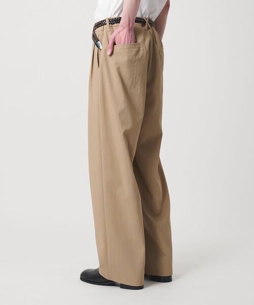 MONKEY TIME(モンキータイム)の「RENU TROシリーズ 2P ワイド パンツ -セットアップ対応-(スラックス・メンズ・ダークグレー/ブラック/ベージュ・S/M/L/XL)」の5枚目の写真