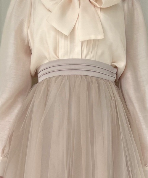 an another angelus（アンアナザーアンジェラス）の「バレリーナボリュームチュールスカート（スカート・レディース・ピンクベージュ/アイボリー・FREE）」の14枚目の写真
