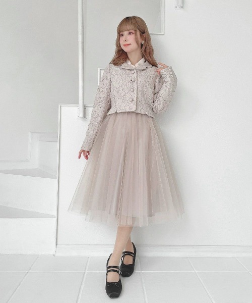 an another angelus（アンアナザーアンジェラス）の「バレリーナボリュームチュールスカート（スカート・レディース・ピンクベージュ/アイボリー・FREE）」の16枚目の写真