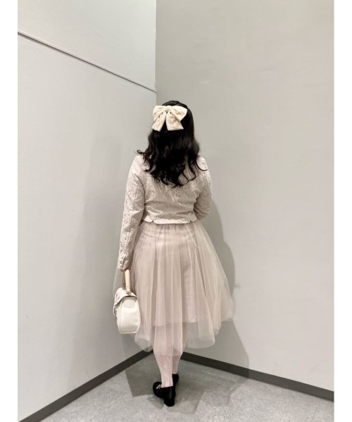 an another angelus(アンアナザーアンジェラス)の「バレリーナボリュームチュールスカート/fint フィント(スカート・レディース・ピンクベージュ/アイボリー・FREE)」の22枚目の写真