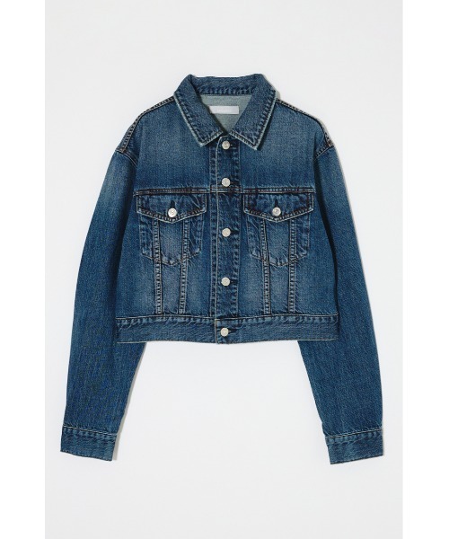 MOUSSY(マウジー)の「【26年SS新作】【セットアップ対応】TENCEL(TM) DENIM ショートジャケット(その他アウター・レディース・ブルー/ワンウォッシュ・FREE)」の1枚目の写真