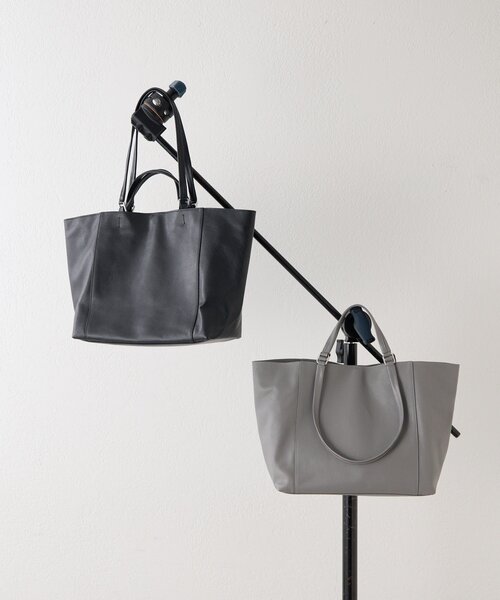 ear PAPILLONNER(イアパピヨネ)の「【ouchi企画】2ハンドルトートバッグ(トートバッグ・レディース・ブラック/グレー・FREE)」の8枚目の写真