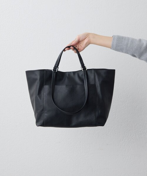 ear PAPILLONNER(イアパピヨネ)の「【ouchi企画】2ハンドルトートバッグ(トートバッグ・レディース・ブラック/グレー・FREE)」の11枚目の写真