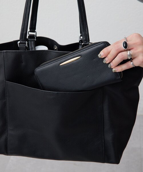 ear PAPILLONNER(イアパピヨネ)の「【ouchi企画】2ハンドルトートバッグ(トートバッグ・レディース・ブラック/グレー・FREE)」の16枚目の写真