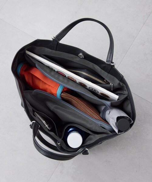 ear PAPILLONNER(イアパピヨネ)の「【ouchi企画】2ハンドルトートバッグ(トートバッグ・レディース・ブラック/グレー・FREE)」の18枚目の写真