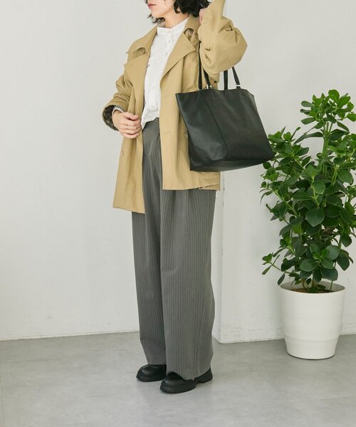 ear PAPILLONNER(イアパピヨネ)の「【ouchi企画】2ハンドルトートバッグ(トートバッグ・レディース・ブラック/グレー・FREE)」の20枚目の写真