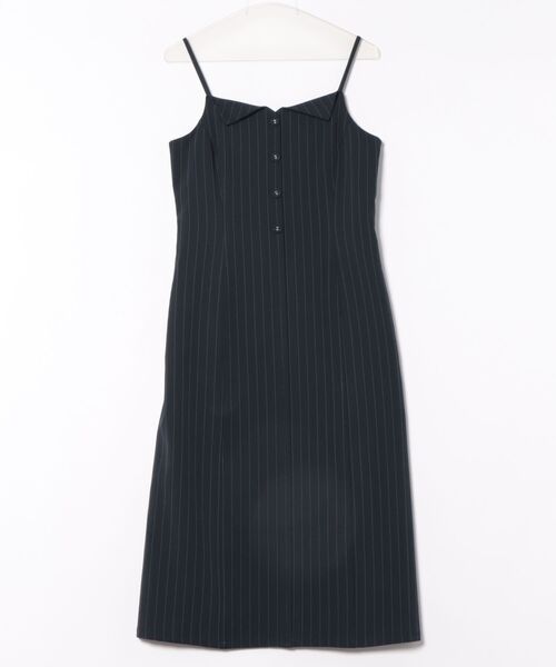 12Twelve Agenda（トゥエルブ　アジェンダ）の「フラップ衿キャミワンピース（ワンピース・レディース・グレー/ネイビー・M）」の2枚目の写真