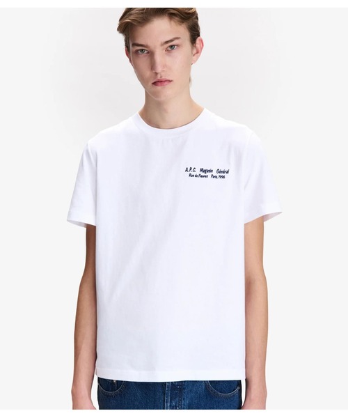 A.P.C.（アーペーセー）の「T-SHIRT MAGASIN GENERAL 1996（Tシャツ/カットソー・メンズ・ホワイト・M/L/S）」の4枚目の写真