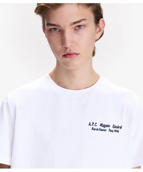 A.P.C.（アーペーセー）の「T-SHIRT MAGASIN GENERAL 1996（Tシャツ/カットソー・メンズ・ホワイト・M/L/S）」の5枚目の写真