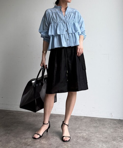 完売カラー再追加！/WEB限定】ラッフルブラウス（シャツ/ブラウス