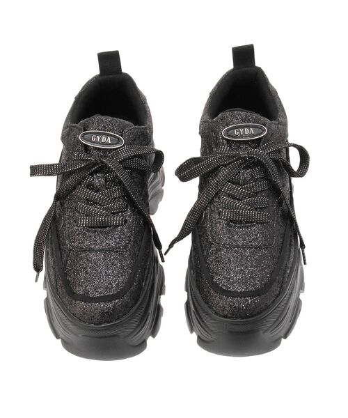 GYDA（ジェイダ）の「GYDA SPARKLE PLATFORMスニーカー（スニーカー・レディース・オフホワイト/ブラック・LARGE/MEDIUM/SMALL）」の16枚目の写真