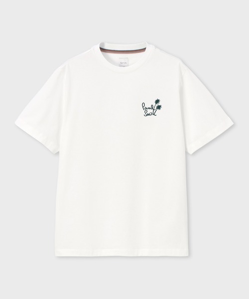 Paul Smith(ポールスミス)の「パームロゴ 半袖Tシャツ / 163501 919T(Tシャツ/カットソー・メンズ・ブラック/オリーブ/ホワイト・LARGE/MEDIUM/SMALL/XX-LARGE/X-LARGE)」の2枚目の写真