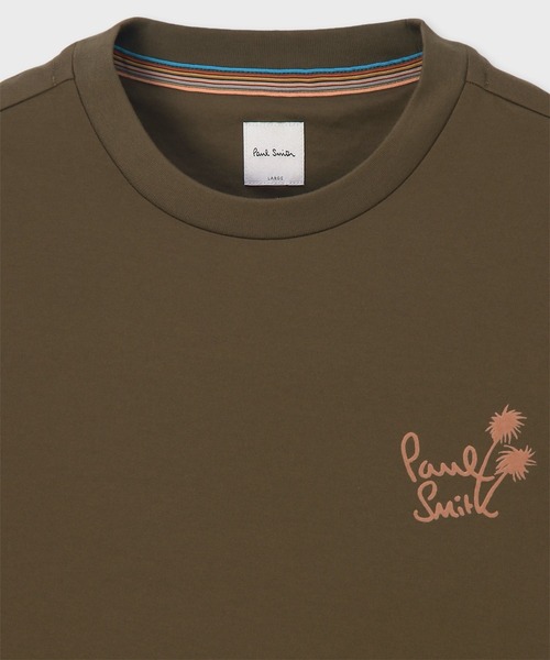 Paul Smith(ポールスミス)の「パームロゴ 半袖Tシャツ / 163501 919T(Tシャツ/カットソー・メンズ・ブラック/オリーブ/ホワイト・LARGE/MEDIUM/SMALL/XX-LARGE/X-LARGE)」の4枚目の写真